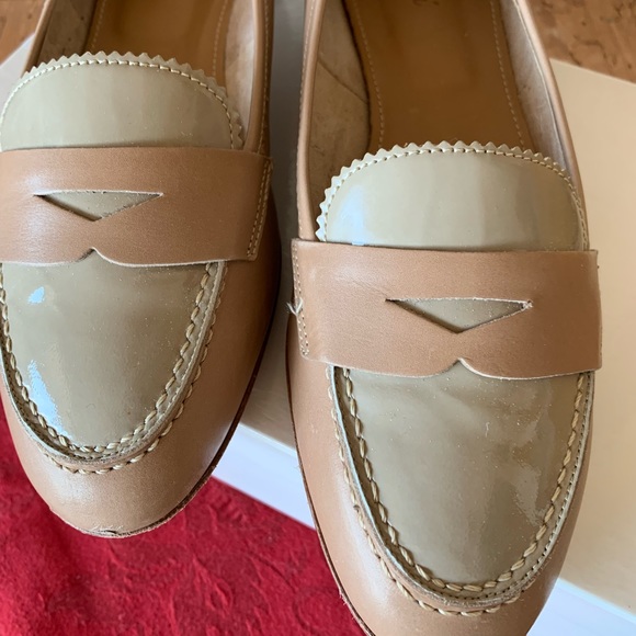 Bruschi, Italy, Leather and Patent Leather Penny Loafers - Italy 40, US 9.5 - Picture 2 of 8